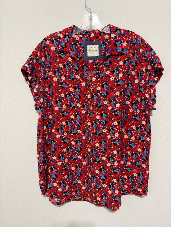 Jachs Girlfriend Tops - Jack’s Girlfriend Short Sleeve Button Up Collared Floral Shirt Women's Size XXL